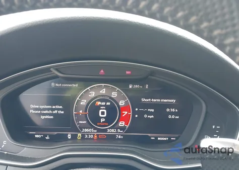 2018 Audi Rs 5 2.9T z USA, uszkodzony, nr VIN WUAPWAF56JA904679